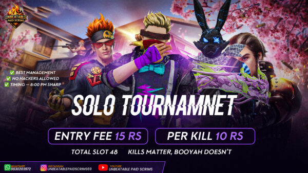 FREE FIRE SOLO TOURNAMENT